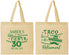 Personalized Retirement Cotton Tote Bags - Taco Bout A Retirement | 150003