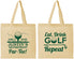 Personalized Retirement Cotton Tote Bags - Eat Drink Golf Repeat | 150005