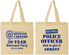Personalized Retirement Cotton Tote Bags - Police Officer | 150010