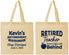 Personalized Retirement Cotton Tote Bags - Teacher | 150022