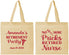 Personalized Retirement Cotton Tote Bags - Nurse | 150027