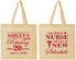 Personalized Retirement Cotton Tote Bags - Nurse | 150029