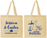 Personalized Wedding Cotton Tote Bags - Delaware | 157
