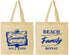Personalized Family Reunion Cotton Tote Bags - Beach Family Repeat | 160013