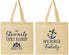 Personalized Family Reunion Cotton Tote Bags - Cruise Anchor | 160029