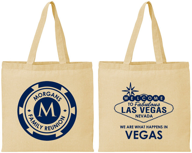 Personalized Family Reunion Cotton Tote Bags - Las Vegas | 160037