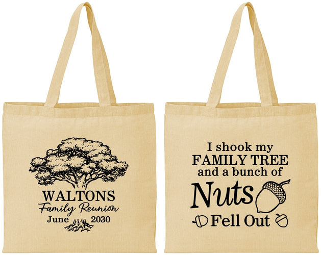 Personalized Family Reunion Cotton Tote Bags - Tree | 160058