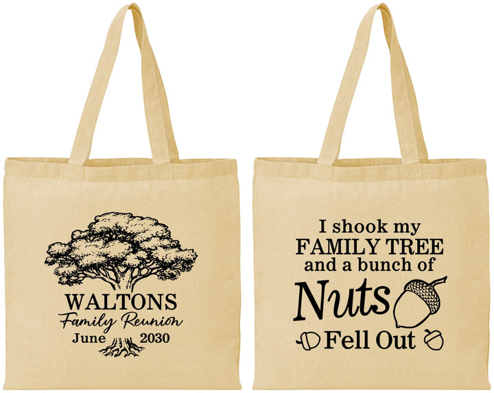 Personalized Family Reunion Cotton Tote Bags - Tree | 160058