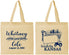 Personalized Wedding Cotton Tote Bags - Kansas | 165