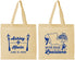 Personalized Wedding Cotton Tote Bags - Louisiana | 167