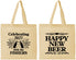 Personalized New Years Cotton Tote Bags - 2027 Happy New Beer | 170004