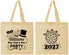 Personalized New Years Cotton Tote Bags - 2027 Ball | 170005