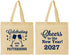 Personalized New Years Cotton Tote Bags - 2027 Cheers | 170011
