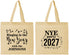 Personalized New Years Cotton Tote Bags - 2027 Ringing In | 170013