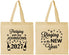 Personalized New Years Cotton Tote Bags - 2027 Ringing In | 170014
