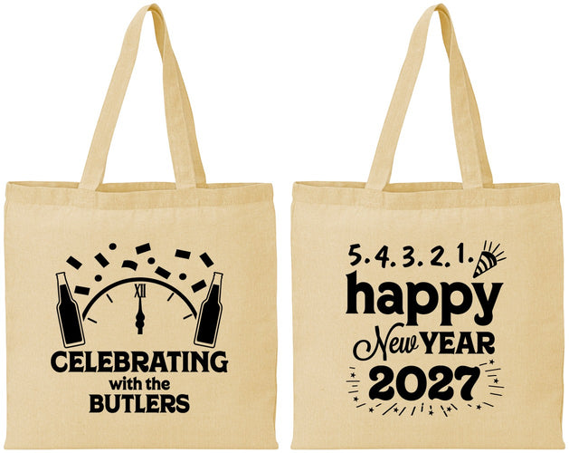 Personalized New Years Cotton Tote Bags - 2027 Countdown | 170021