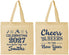 Personalized New Years Cotton Tote Bags - 2027 Cheers | 170023