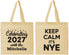 Personalized New Years Cotton Tote Bags - 2027 Nye | 170025