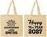 Personalized New Years Cotton Tote Bags - 2027 Countdown | 170026