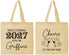 Personalized New Years Cotton Tote Bags - 2027 Cheers | 170029
