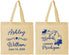 Personalized Wedding Cotton Tote Bags - Michigan | 171