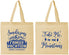 Personalized Family Vacation Cotton Tote Bags - Ski Trip Peaks | 180023
