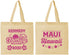Personalized Family Vacation Cotton Tote Bags - Hawaii | 180040
