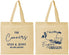 Personalized Wedding Cotton Tote Bags - Oregon | 186