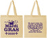 Personalized Mardi Gras Cotton Tote Bags - Fleur De Lis | 190009