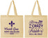 Personalized Mardi Gras Cotton Tote Bags - Fleur De Lis | 190013