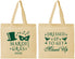Personalized Mardi Gras Cotton Tote Bags - Fleur De Lis | 190015