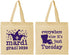 Personalized Mardi Gras Cotton Tote Bags - Nola New Orleans | 190016