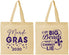 Personalized Mardi Gras Cotton Tote Bags - Big Bead Fleur De Lis | 190018