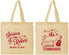 Personalized Wedding Cotton Tote Bags - Tennessee | 191
