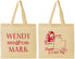 Personalized Wedding Cotton Tote Bags - Utah | 193
