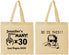Personalized Birthday Cotton Tote Bags - 30th | 20000