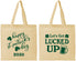 Personalized St Patricks Day Cotton Tote Bags - Lucked Up | 200007