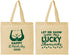 Personalized St Patricks Day Cotton Tote Bags - Shamrocks | 200015