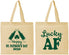 Personalized St Patricks Day Cotton Tote Bags - Lucky Af | 200017