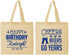 Personalized Birthday Cotton Tote Bags - 60th | 20006