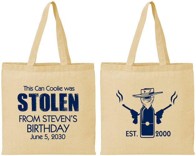 Personalized Birthday Cotton Tote Bags - 30th | 20007
