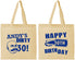 Personalized Birthday Cotton Tote Bags - 30th | 20012