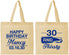 Personalized Birthday Cotton Tote Bags - 30 And Thirsty | 20014