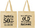 Personalized Birthday Cotton Tote Bags - 50th | 20052