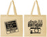 Personalized Birthday Cotton Tote Bags - 25th | 20053