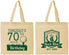 Personalized Birthday Cotton Tote Bags - 70th Golf | 20061