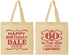 Personalized Birthday Cotton Tote Bags - 60th | 20070