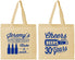 Personalized Birthday Cotton Tote Bags - Cheers Beers To 30 Years | 20076