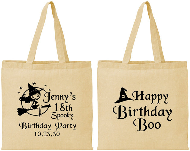 Personalized Birthday Cotton Tote Bags - 18th Halloween | 20081