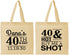 Personalized Birthday Cotton Tote Bags - 40th | 20086